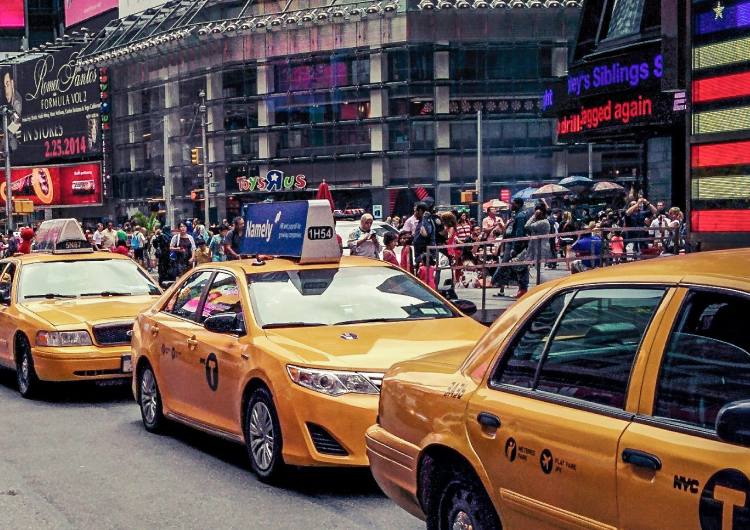 taxis en Times Square Nueva York